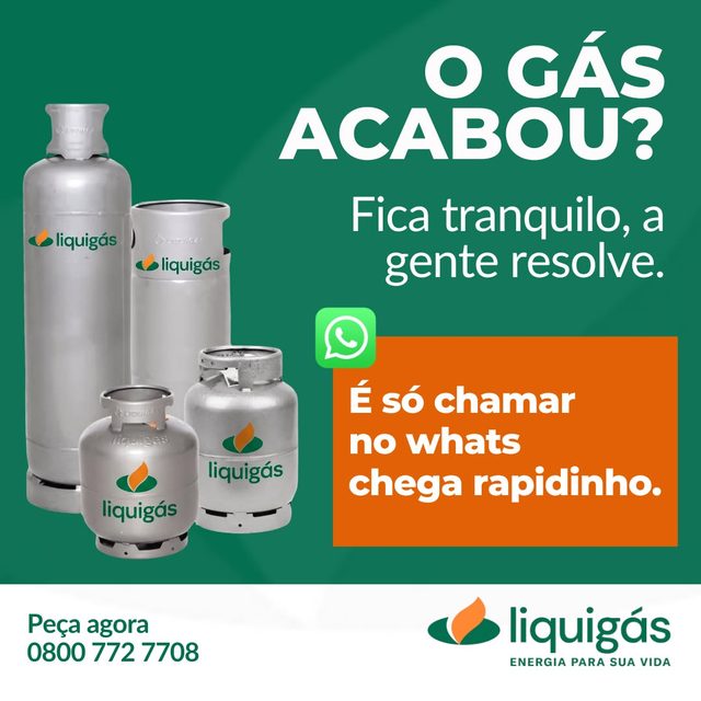 Criativo O gás acabou? para revenda Liquigás
